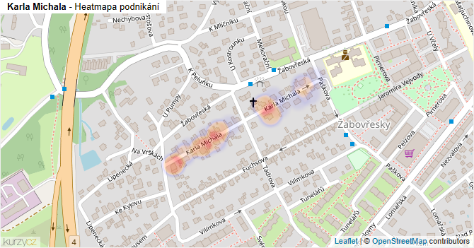 Karla Michala - mapa podnikání