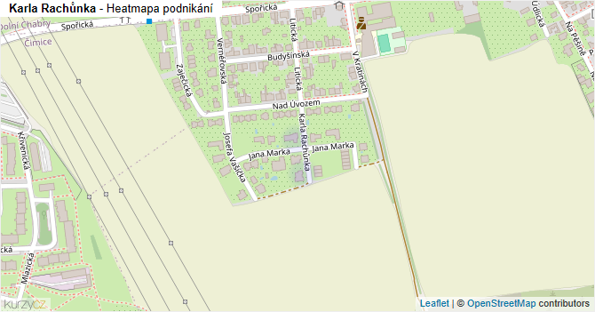 Karla Rachůnka - mapa podnikání