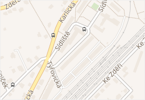 Karlická v obci Praha - mapa ulice