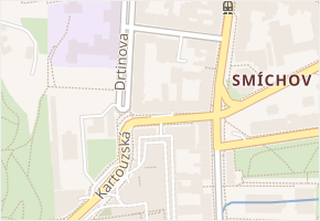 Kartouzská v obci Praha - mapa ulice