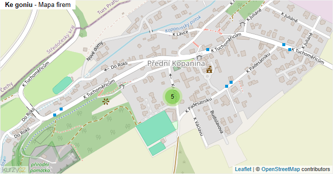 Ke goniu - mapa firem