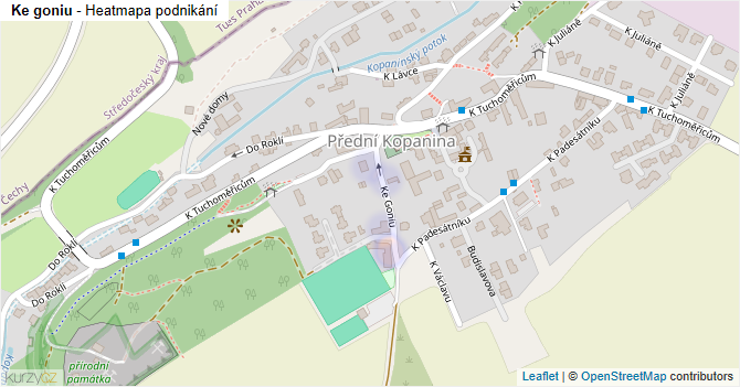 Ke goniu - mapa podnikání