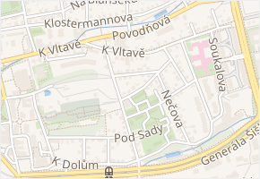 Ke kapličce v obci Praha 2 - mapa ulice