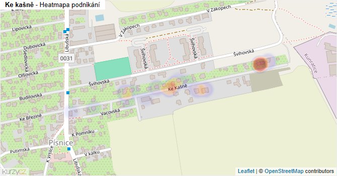 Ke kašně - mapa podnikání