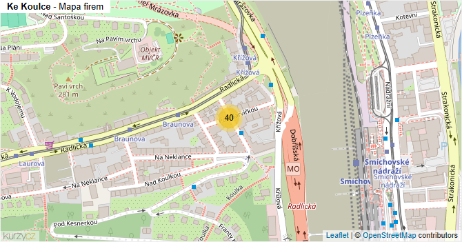 Ke Koulce - mapa firem