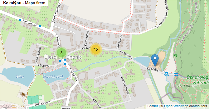 Ke mlýnu - mapa firem