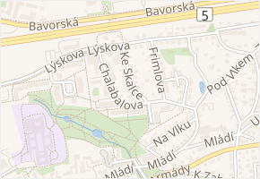 Ke skalce v obci Praha - mapa ulice