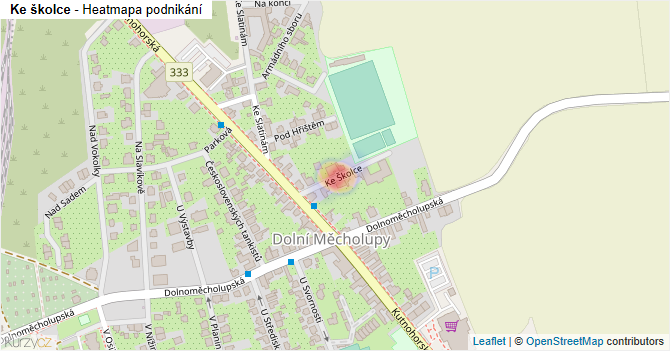 Ke školce - mapa podnikání