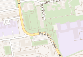 Ke škole v obci Praha - mapa ulice