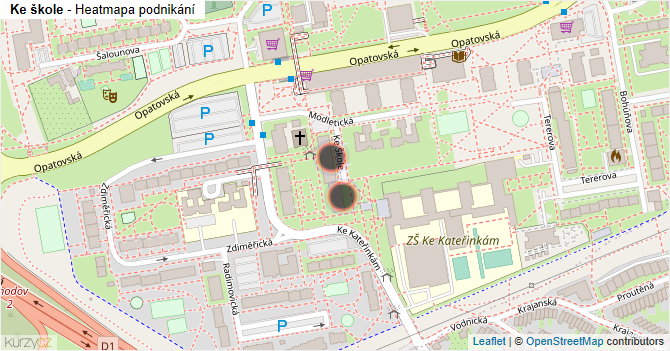 Ke škole - mapa podnikání