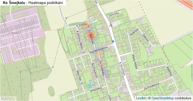 Ke Šmejkalu - mapa podnikání