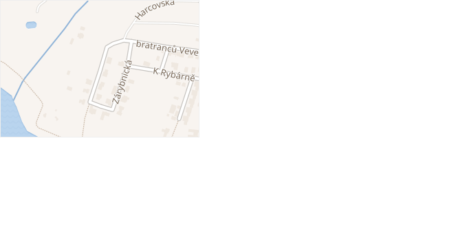 Ke starým rybníkům v obci Praha - mapa ulice