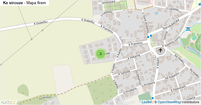 Ke strouze - mapa firem
