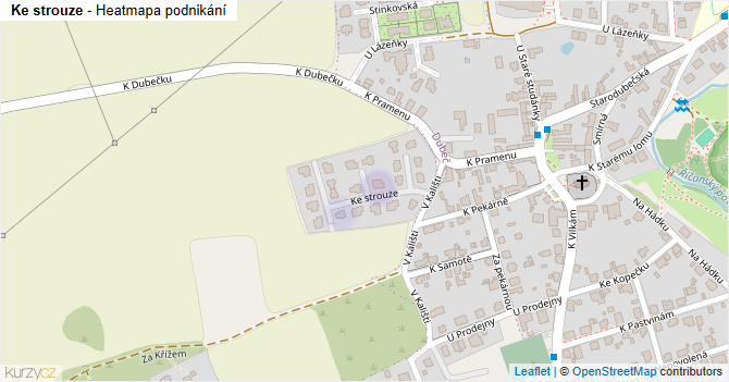 Ke strouze - mapa podnikání
