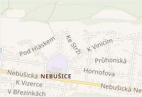 Ke strži v obci Praha - mapa ulice