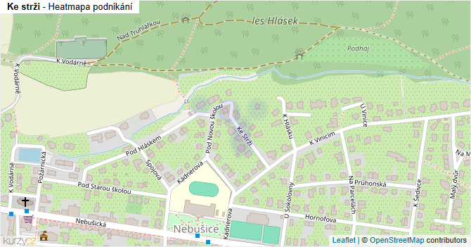 Ke strži - mapa podnikání