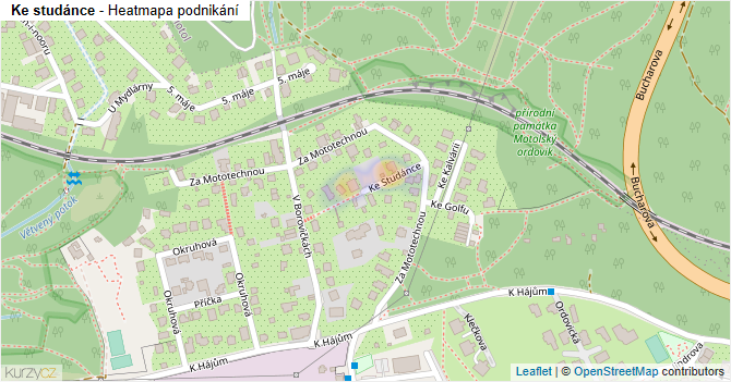 Ke studánce - mapa podnikání