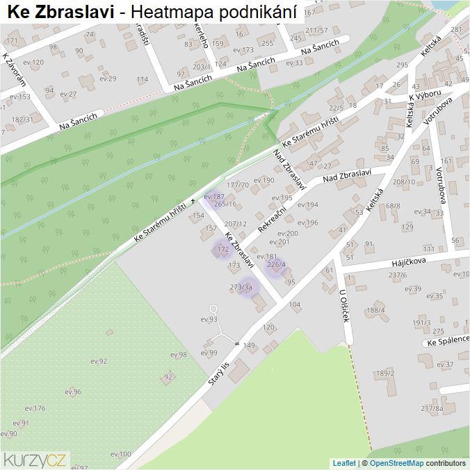 Mapa Ke Zbraslavi - Firmy v ulici.