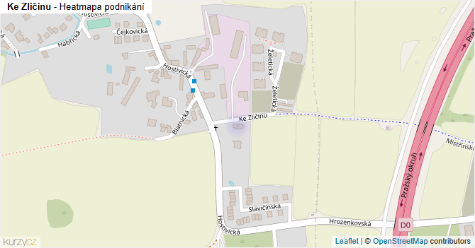 Ke Zličínu - mapa podnikání