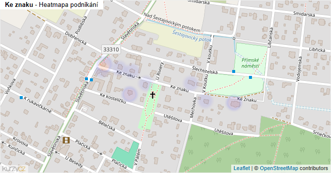 Ke znaku - mapa podnikání