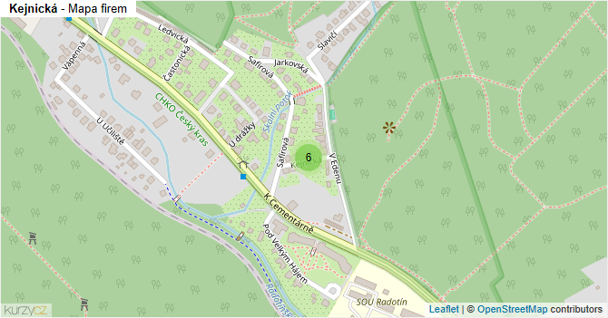 Kejnická - mapa firem