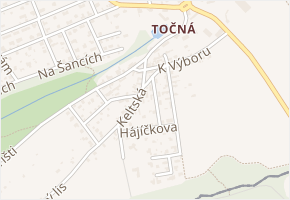 Keltská v obci Praha - mapa ulice