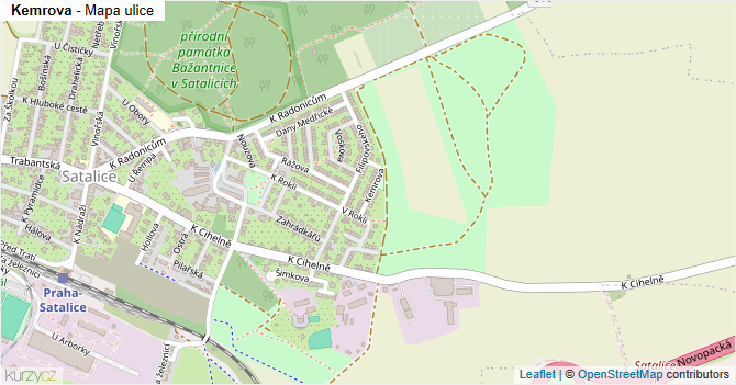 Kemrova - mapa ulice