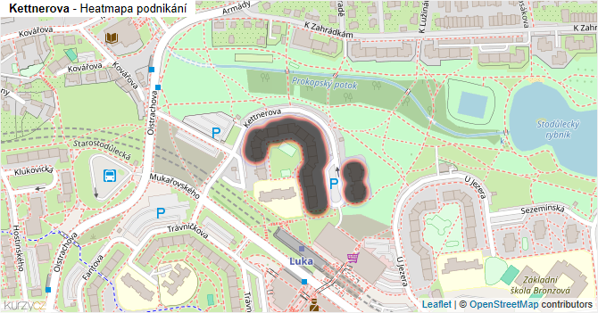 Kettnerova - mapa podnikání
