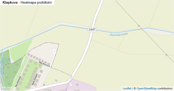 Klapkova - mapa podnikání
