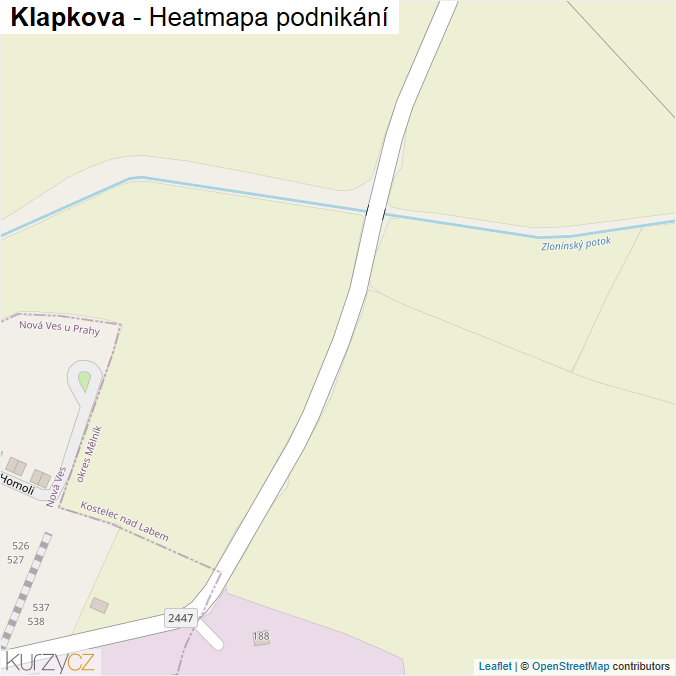 Mapa Klapkova - Firmy v ulici.
