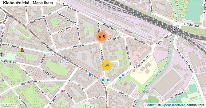 Kloboučnická - mapa firem