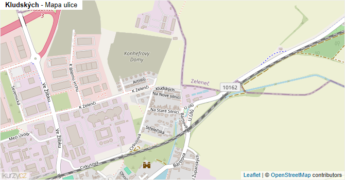 Kludských - mapa ulice