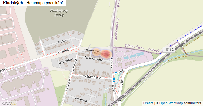 Kludských - mapa podnikání