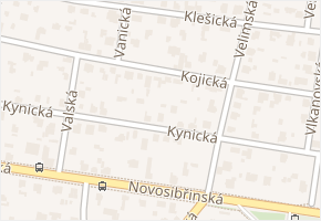Kojická v obci Praha 5 - mapa ulice