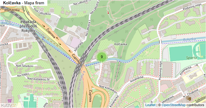 Kolčavka - mapa firem