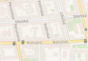 Kolínská v obci Praha - mapa ulice