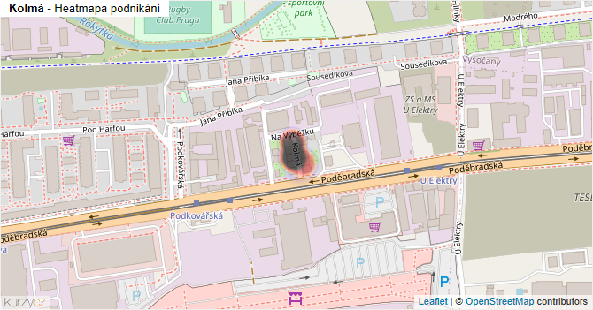 Kolmá - mapa podnikání