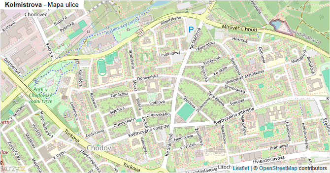 Kolmistrova - mapa ulice