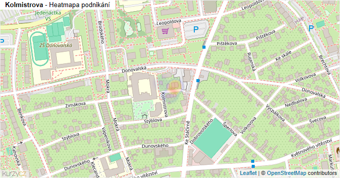 Kolmistrova - mapa podnikání