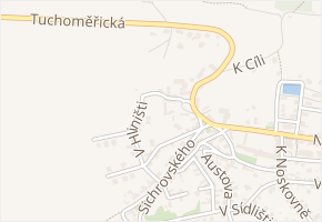 Koncová v obci Praha - mapa ulice