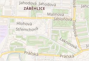 Konvalinková v obci Praha - mapa ulice
