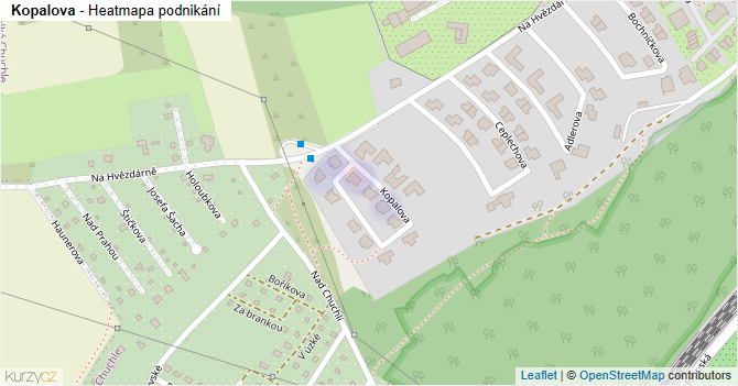 Kopalova - mapa podnikání