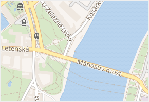 Kosárkovo nábřeží v obci Praha - mapa ulice