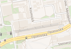 Kosmická v obci Praha 13 - mapa ulice