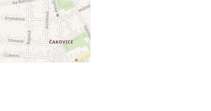 Kostková v obci Praha - mapa ulice