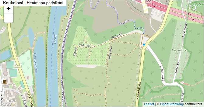 Koukolová - mapa podnikání