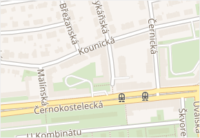 Kounická v obci Praha - mapa ulice