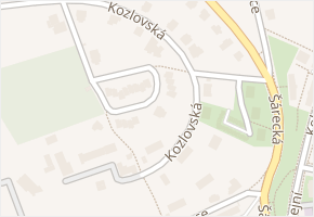 Kozlovská v obci Praha 10 - mapa ulice