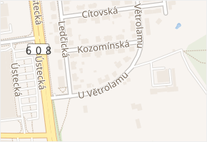 Kozomínská v obci Praha - mapa ulice