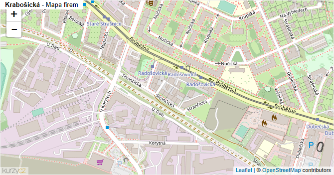 Krabošická - mapa firem